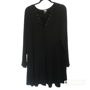 No boundaries women's back long sleeve tiered dress size XXL